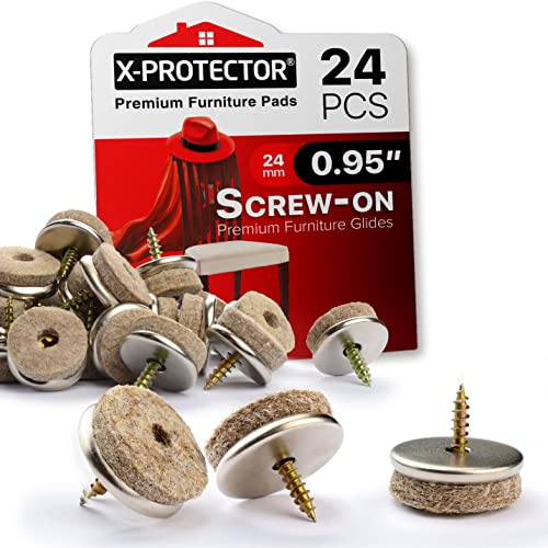 X-Protector Screw-On Felt Pads