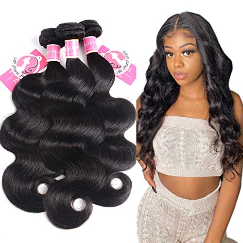 Alipearl Hair Brazilian Body Wave Virgin Human Hair 3 Bundles Unprocessed Body Wave Hair 3 Bundles Hair Extentions Wholesale Hair Deal Ali Pearl Hair(16 18 20)