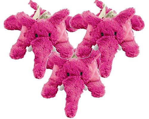 KONG Cozie Elmer The Elephant Lot de 3 jouets en peluche pour chien Taille M