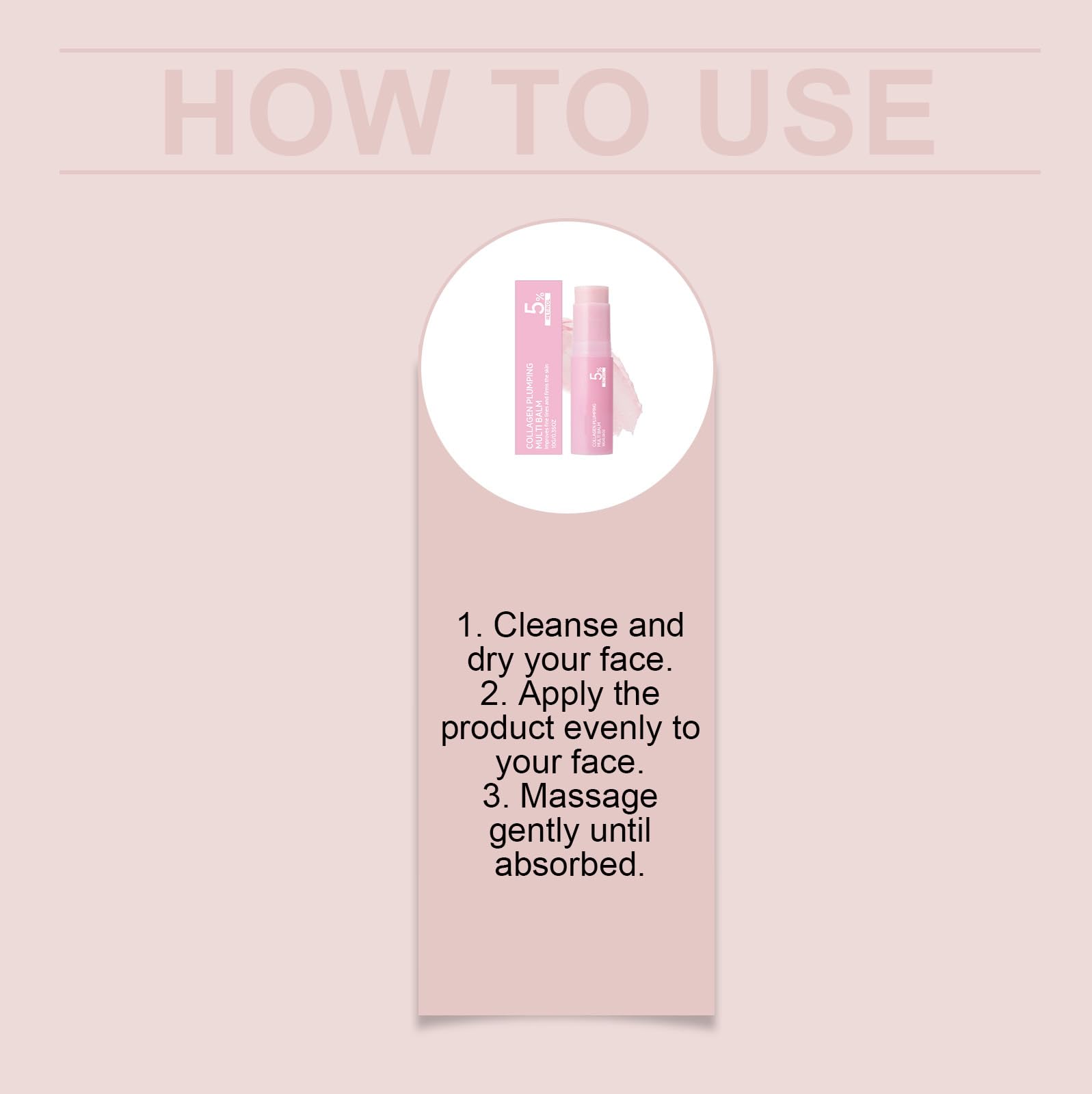 Volumenanwendungen mit rosa Kollagen, feuchtigkeitsspendender Stick für das Gesicht, Make-up-Grundierung und feuchtigkeitsspendende Primer, nicht klebend, schnell einziehend, für Lippen, Augen und