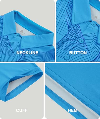 Image of ZITY Golf Polo Shirts for Men Short Sleeve UPF 50+ Athletic Tennis T-Shirt