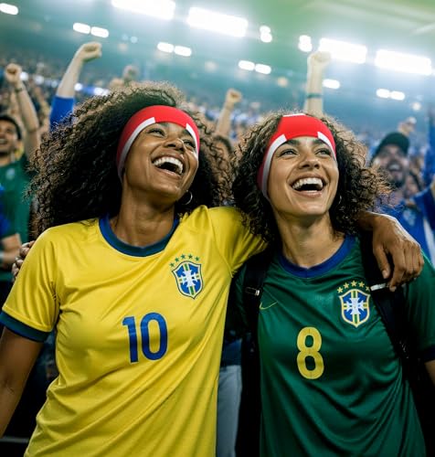 Image of LC-dolida England Flag Bluetooth Sports Headband, Wireless Sweatproof Headband Headphones for Soccer Fans, Soft Washable Music Headband for Game Day Outdoor Sports Travel Running