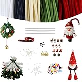 Hanari 400 Stück pfeifenreiniger basteln & diy Weihnachtliche dekorative Figur pfeifenputzer zum basteln,Pipe Cleaner für kindliche Kreativhandwerk Feiertags- und Tagesdekorationen für Kinder