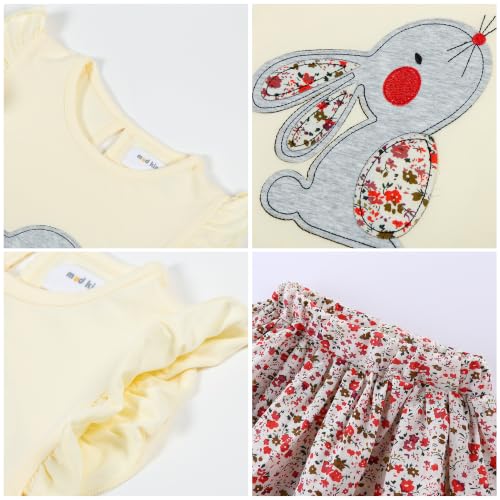 Image of Mud Kingdom Girls Outfits Cute Cartoon Polka Dots Summer Holiday Clothes Sets