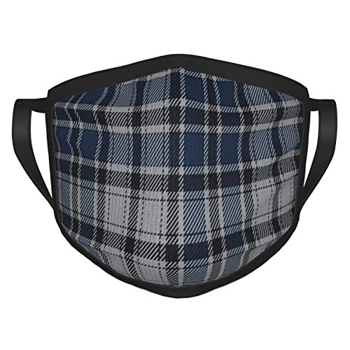 Preisvergleich Produktbild Blue Plaid Beauty Fashion Erwachsene Wiederverwendbare und atmungsaktive GesichtsM_SKSe, verstellbare Mundbedeckung, drinnen und draußen, Anti-Haze-Staub, waschbare Gesichtsbandanas
