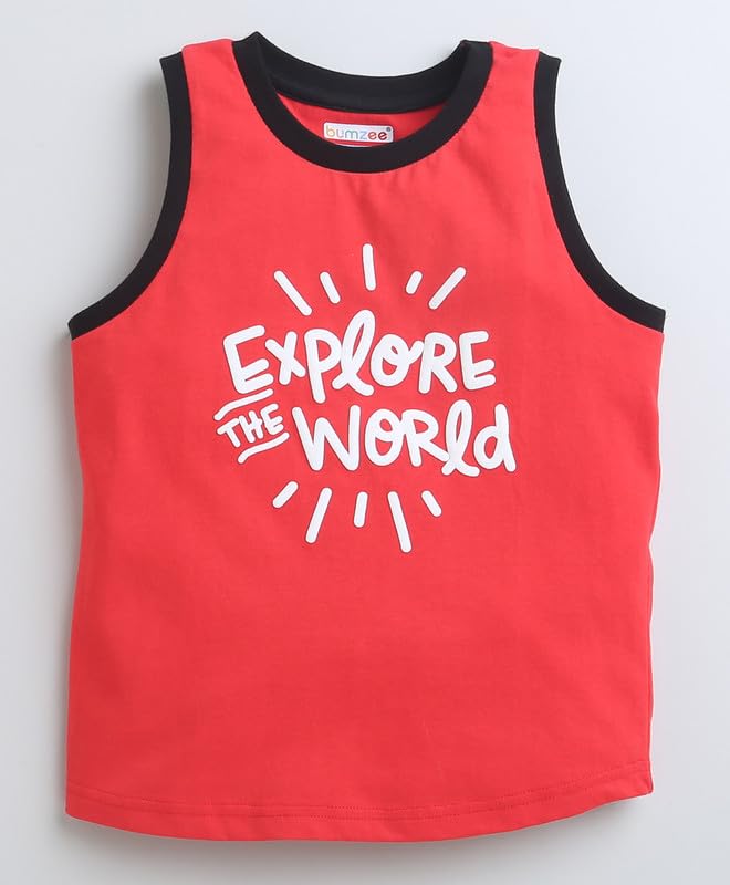 BUMZEE Peb9399 chłopięcy T-shirt z bawełny, z nadrukiem, krótki