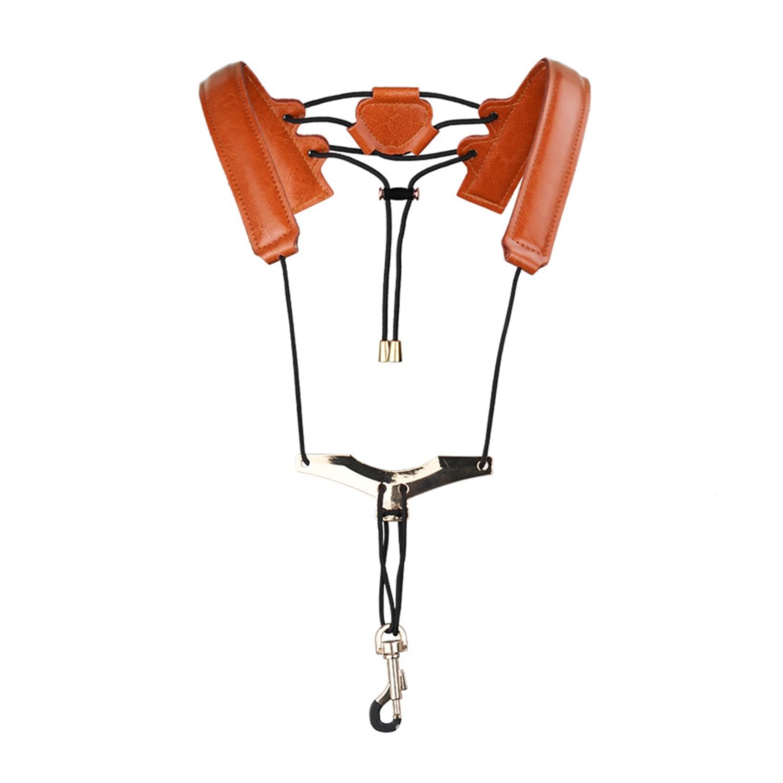 sassofono Accessori per Strumenti Musicali Tracolla Per Sassofono, Tracolla Allacciata Al Collo, Tracolla Doppia Spalla, Accessori Per Studenti Per Adulti (Color : Brown)