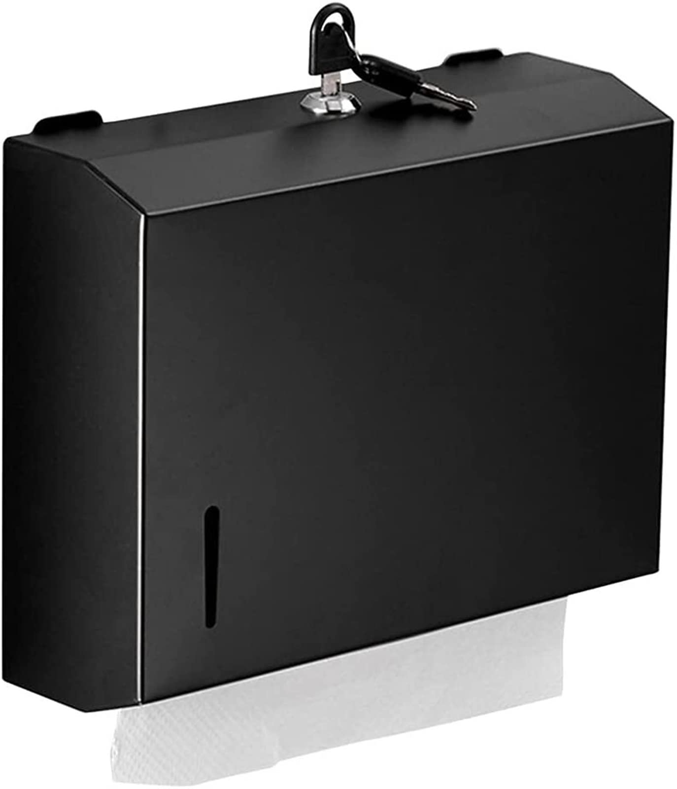 Badezimmer-Papierhandtuchspender Wandmontierter Bohrpapierhalter-Spender Edelstahl-Toiletten-Küchen-Tissue-Spender-Box (Color : A)