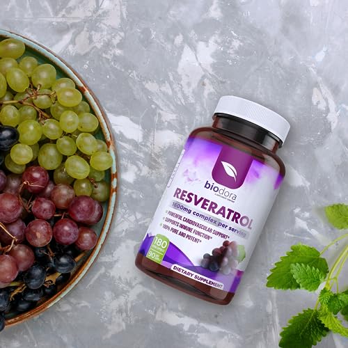 Biodora 046708997433 Resveratrol 1600Mg, Trans-Resveratrol Antioxidant Supplement thumb #4