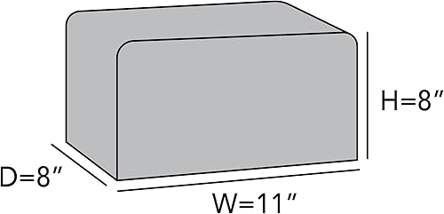 Vista 166 de Covermates Keepsakes - Funda rectangular para electrodomésticos, protección contra el polvo, resistente a las manchas, lavable, funda para Poliéster