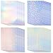 Produktbild 32 Blatt Klebefolie Transparent FensterSelbstklebende Folie Transparentpapier Mit A4 Größe 4 Styles GemischtHolografische Klares Vinyl Aufkleber Papier