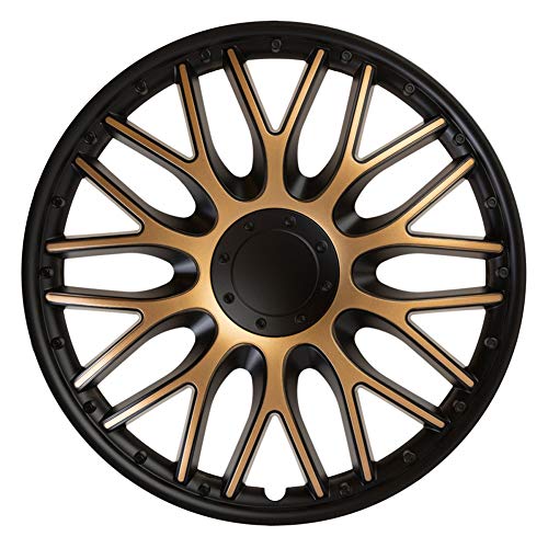 J-Tec J15563 Set Di 4 Copricerchi Orden 15 Pollici Nero/Oro