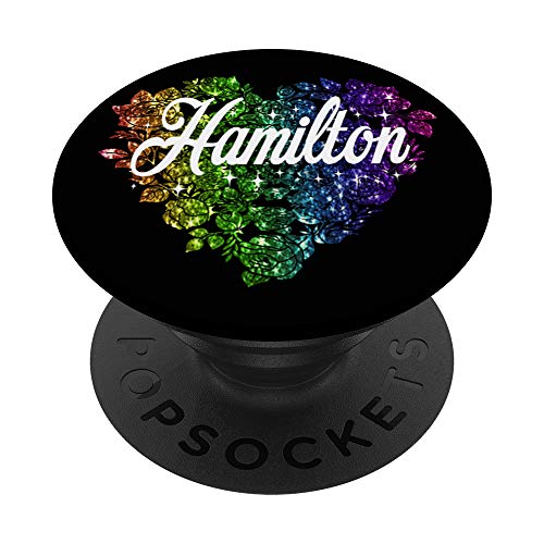 I love Hamilton heart PopSockets PopGrip: Swappable Grip for Phones & Tablets