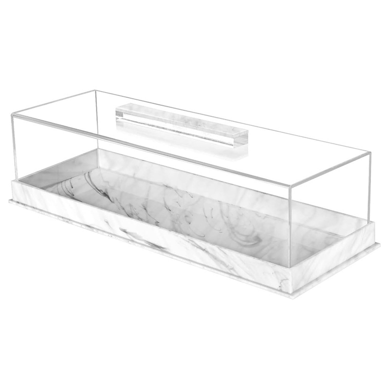 Multipurpose Rectangular Cake Showcases Box Acrylic Rectangular Cake Tray Acrylic Box Clear Case for Dessert Display