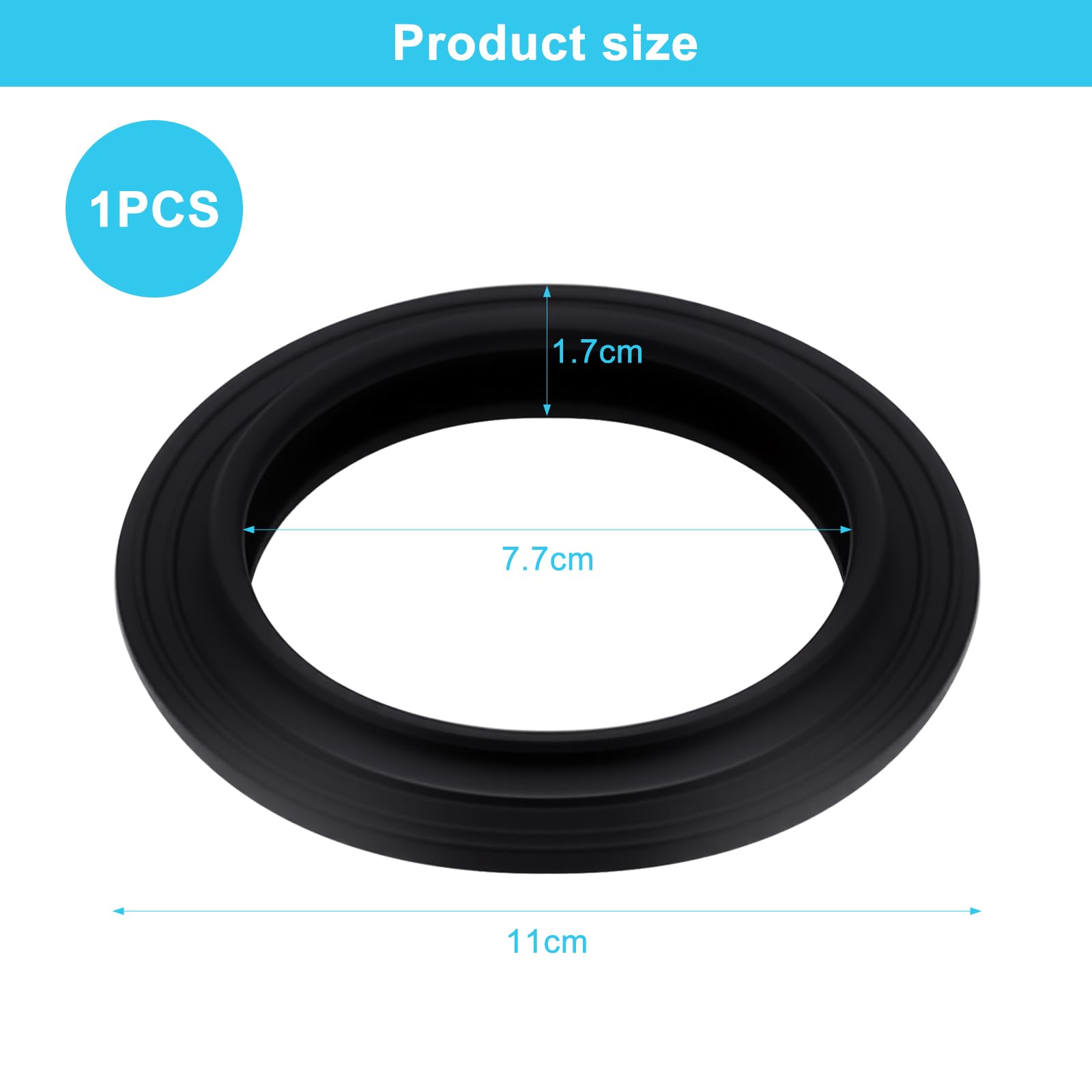 1 Piezas Goma Inodoro para Thetford C2/C200/C250/C260/C400 – Sellado de silicona anti-fugas y olores Arandela Válvula de Descarga– Compatible con Thetford toilette, instalación DIY sencilla