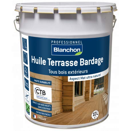 Huile terrasse bardage 10L Bois naturel - BLANCHON