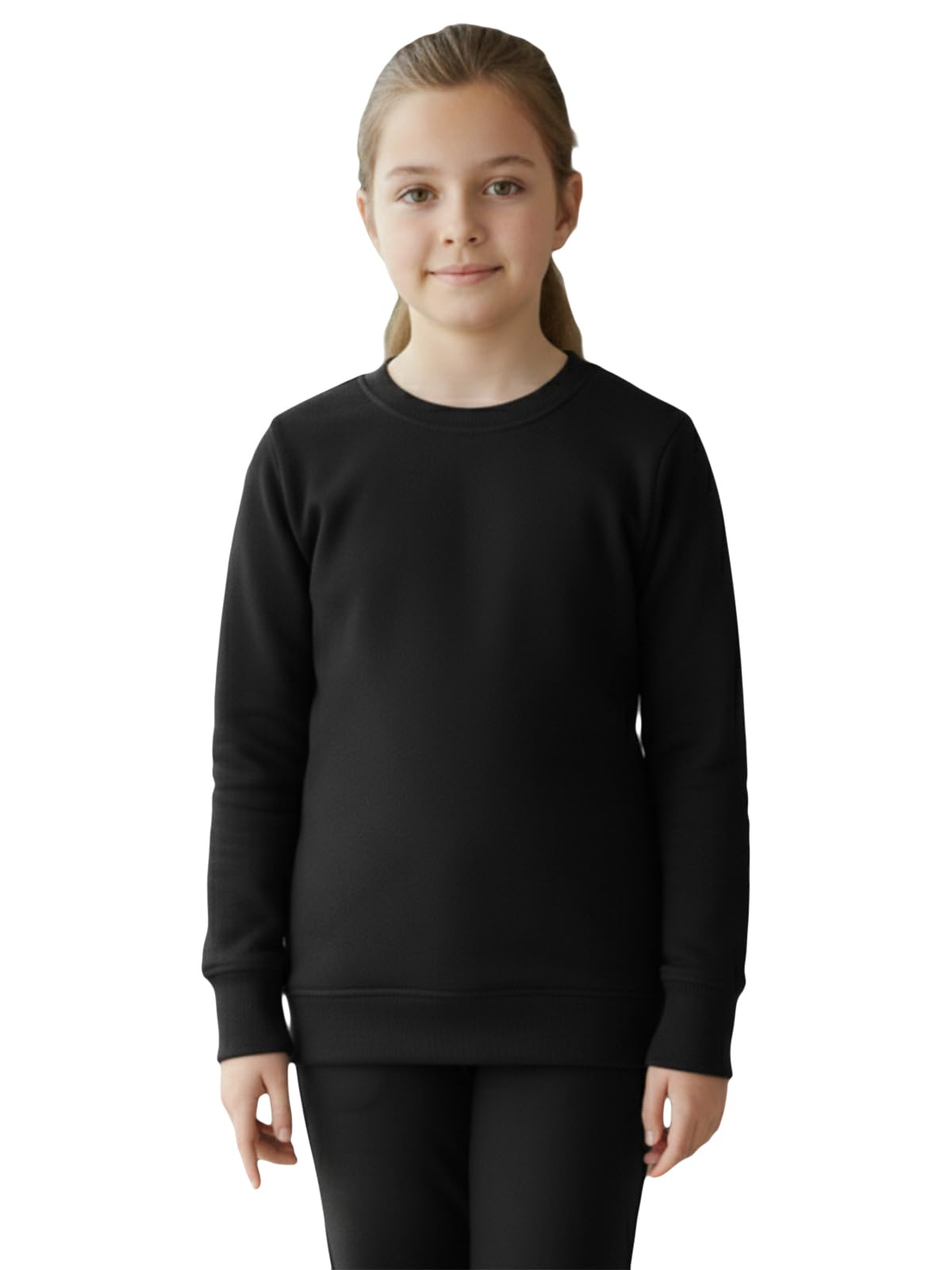 Lux Cottswool Girl's Winter wear Thermal Full Sleeves Round Neck Body Warmer top | Thermal Vest for Girls-image-8