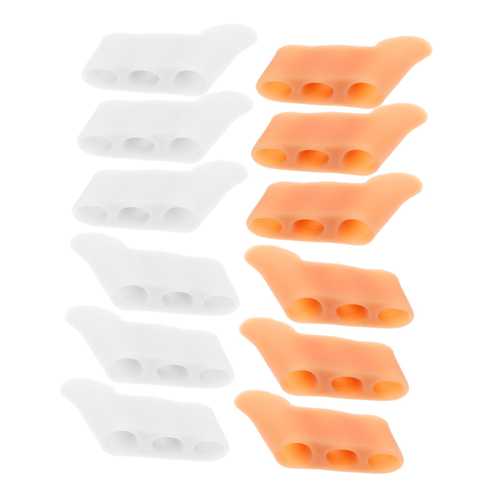 BCOATH Women Toe Separators for Women 12pcs Toe Splints for Straightening Toe Stretcher Toe Adjuster
