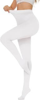 80D Women's Tights Opaque Ultra Soft Solid Color Stretchable High Waist Footed Pantyhose with 25 Colors