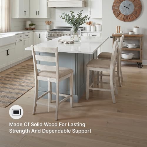 Signature Design by Ashley Counter Height Barstools, Set of 2, Farmhouse - image 2