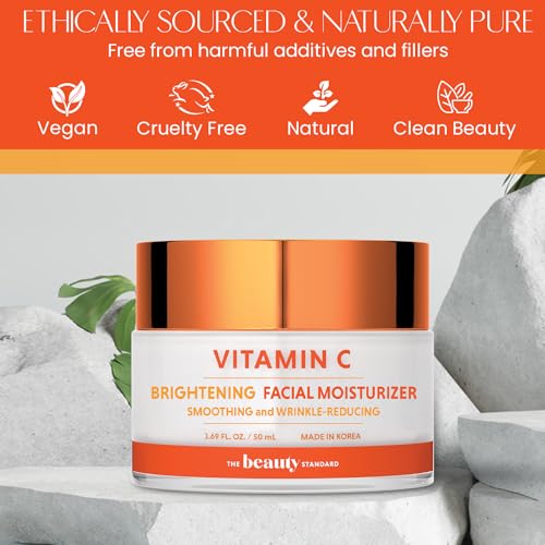The Beauty Standard Vitamin C Facial Moisturizer - Hydrating & Anti-Aging, Smooths & Brightens Skin - Dermatologist Tested, Clean Beauty, Cruelty-Free Korean Skin Care for All Skin Types - 1.69 fl. oz - Image 7