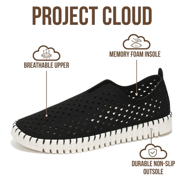 Image of Project Cloud Womens Shoes - Lightweight Summer Loafers for Women with Memory Foam Insole - Stylish & Comfortable Womens Loafers - Perfect Spring Shoes for Women 2026 (Lily)
