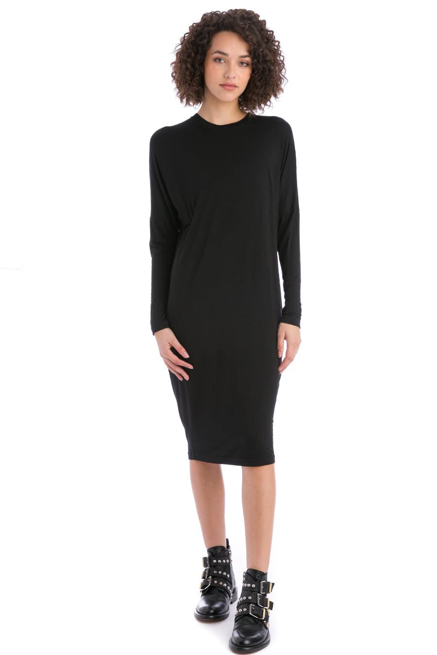 Hard TailForever Long Sleeve Modal Slouch Dress SIR-79