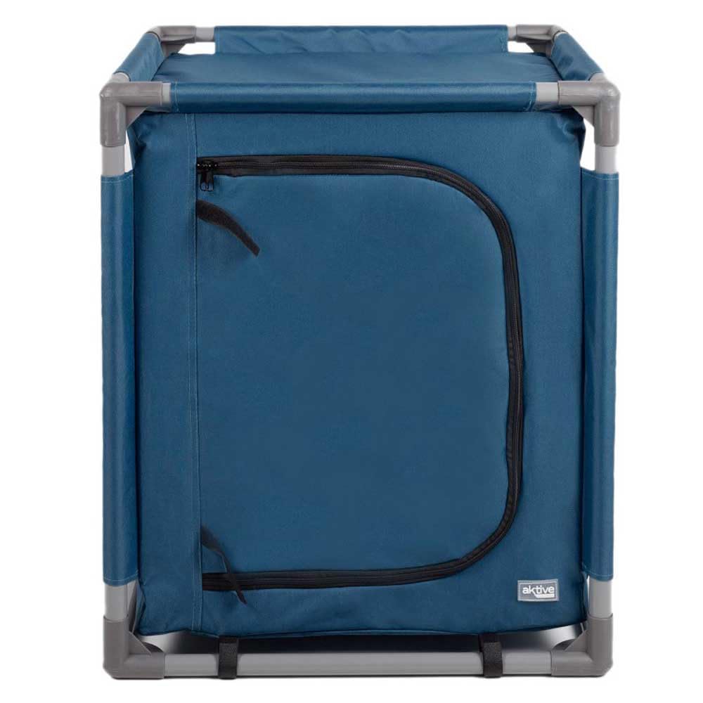 Aktive Armadio da Campeggio, Steel+600D Fabric, Blu