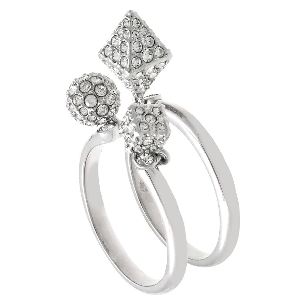 Bagues Swarovski Dextera le cadeau idéal composé d'un duo boule et cube taille 52 - 2