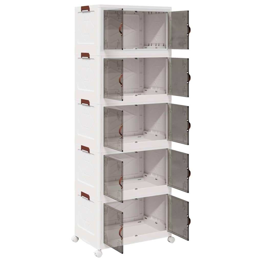 Caja de almacenaje apilable con Ruedas 5niveles 75L 64x40x179cm,Bricolaje,Herramientas,Carretillas de Carga,12.54kg-4012374