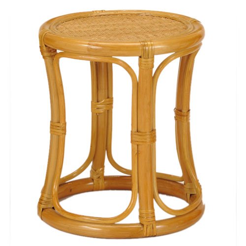 Amazon.co.jp: 籐家具(ラタン) 籐スツール H36 ブラウン S5701 : 家電