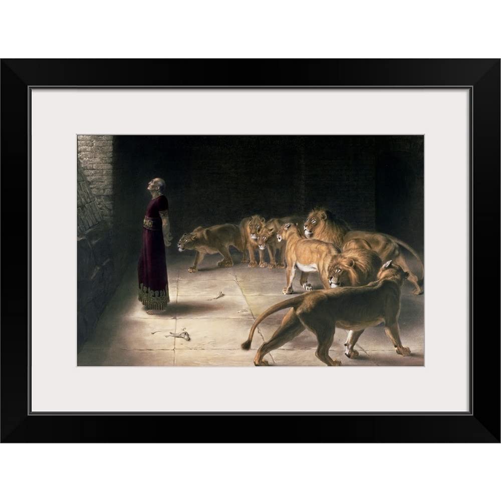Amazon.com: GREATBIGCANVAS Daniel in The Lions' Den, Mezzotint