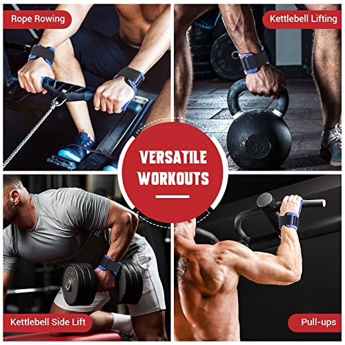 Image of Weight Lifting Wrist Strap, Double-Layer Leather for Deadlift Powerlifting