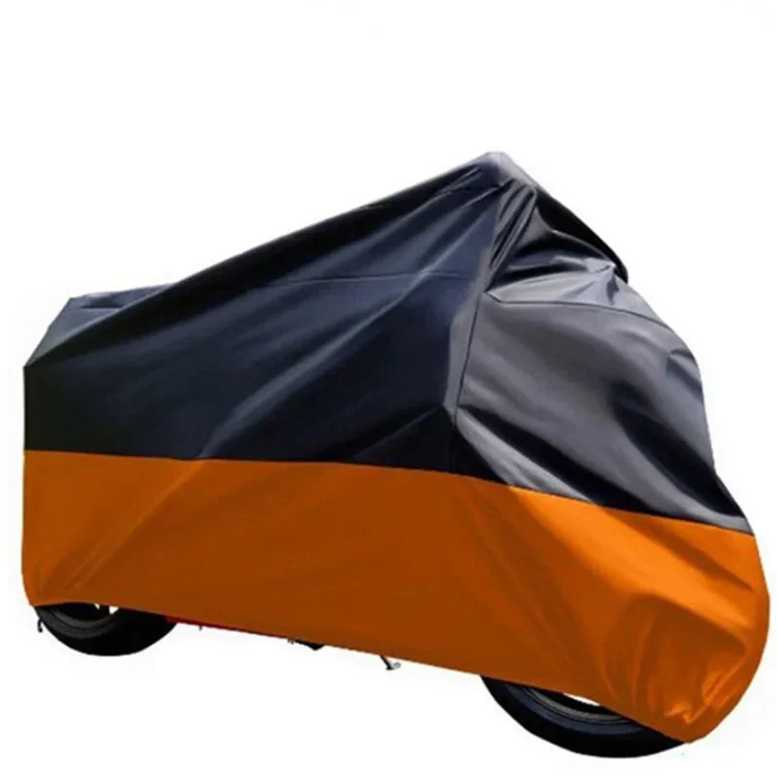 Pokrowiec na motocykl Wodoodporna motocyklowa osłona przeciwdeszczowa na zewnątrz, osłona przeciwsłoneczna na motocykl, ochrona przed promieniowaniem UV, 190t zewnątrzPokrowiec na motocykl(Orange,XL)