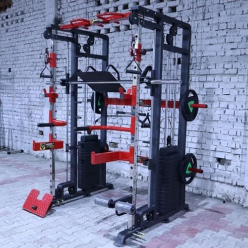Image of GAMMA FITNESS FTS- 101 Multi Gym Fuctional Trainer with Adjutable Exercise Gym Bench MB-900| for Commercial Gym or Home Gym Setup|