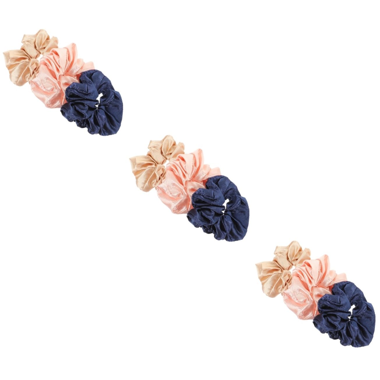FRCOLOR 9piezas Coleteros De Satén Para Mujer Accesorios De Pelo Elásticos Scrunchies Para Elegantes Para y Ocasiones Especiales