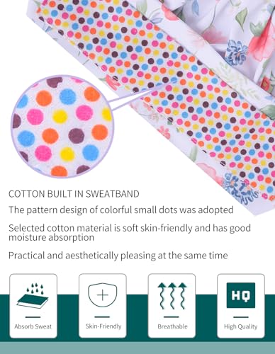 Image of Kousenpu Scrub Caps for Women, Adjustable Women's Surgical Cap with Buttons, Breathable Cute Design for Nurses and Doctors