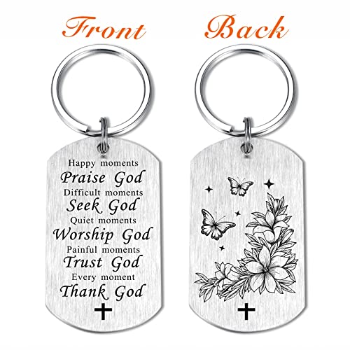 Sousyokyo Religious Keychain Christian Gifts For Women Men, Godly Gift Ideas, Thank God Spiritual Gifts, Bible Verse Healing Gift, Religion Halloween Christmas Present #TOP2