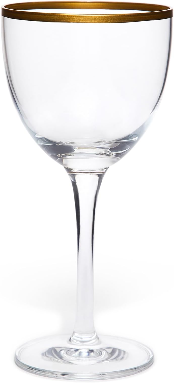 Nick and Nora Glass - Gold Trim / 5oz (150ml) / 6 Pack