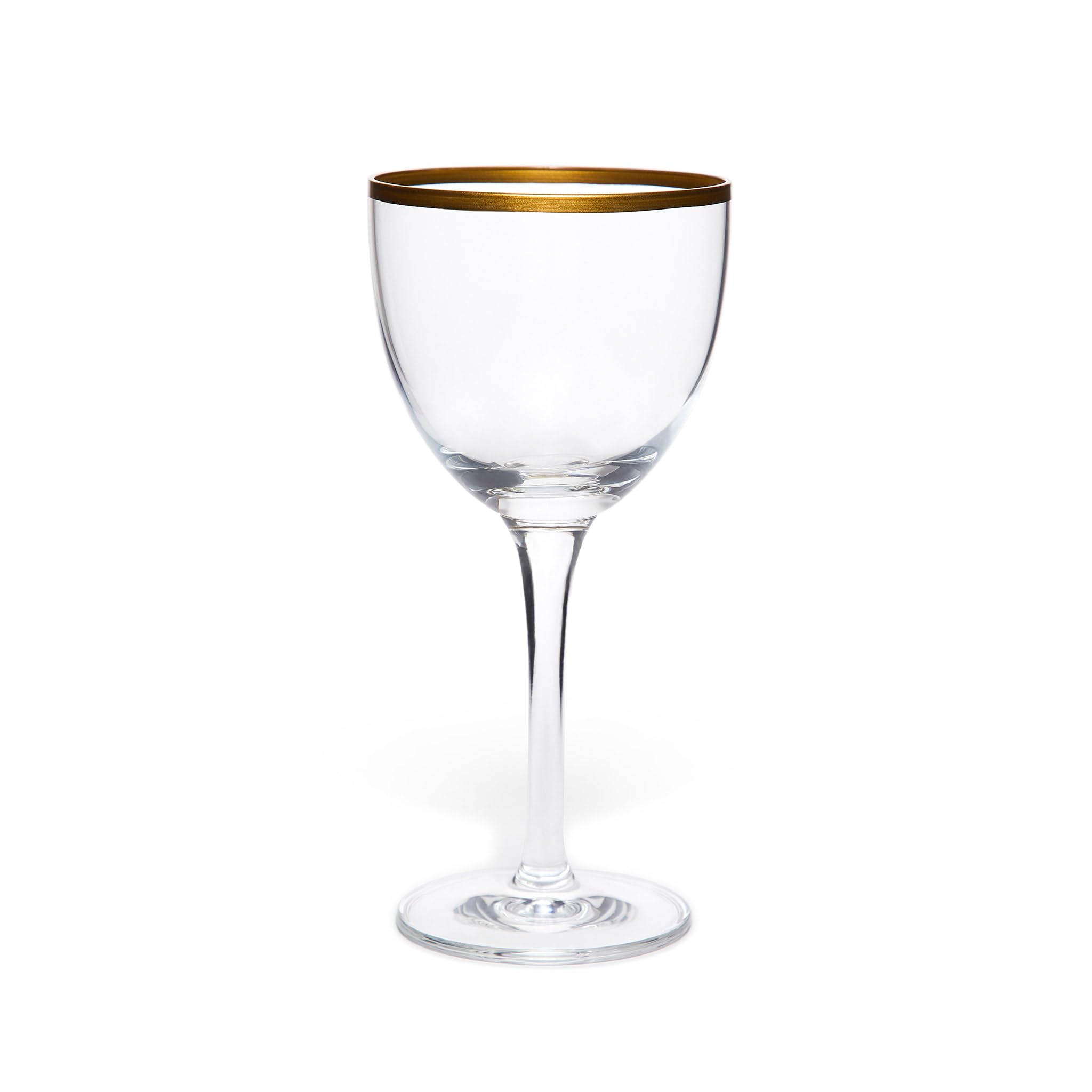 Nick and Nora Glass - Gold Trim / 5oz (150ml) / 6 Pack