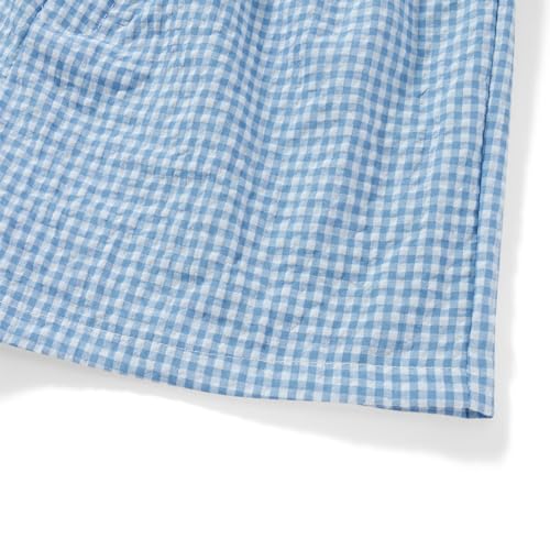 Image of Y2k Women Gingham Boxer Shorts Low Rise Micro Pajamas PJ Sleep Short Pants Plaid Sleepwear Sleeping Lounge Bottoms