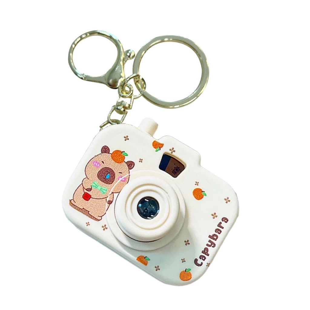 XAGMODSHN Creative Capybaras Projection Camera Keychain With Built In Miniature Projector For Adults And Anime Enthusiasts