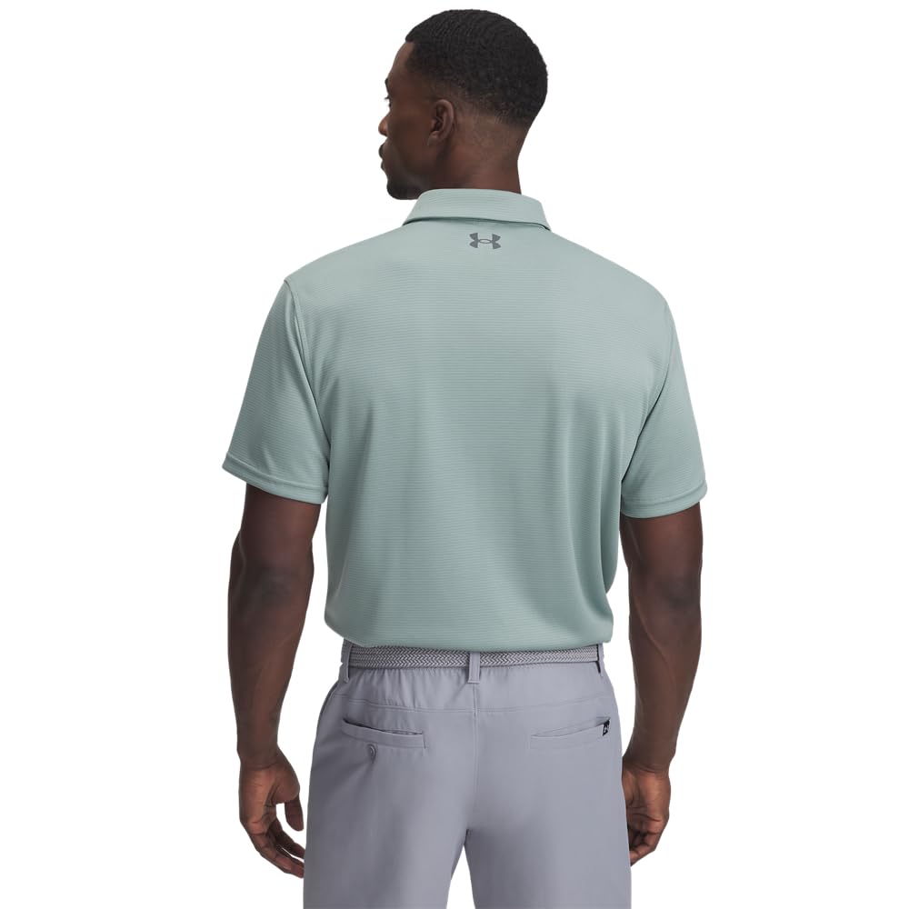 Under Armour Polo Tech Golf Uomo, (348) Verde Silice / / Grigio Passo, M