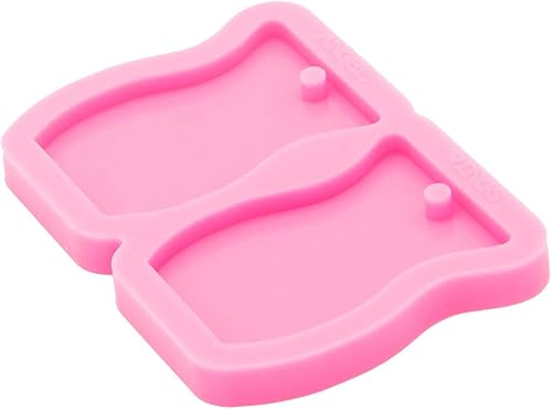 Miniatura 5 de Brillante brillante forma de tarro pendiente resina silicona molde, resina molde arte llavero colgante, forma de florero molde de silicona para