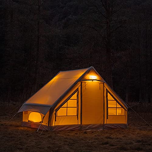 Carpa de algodón para camping familiar impermeable y resistente al viento miniatura 6