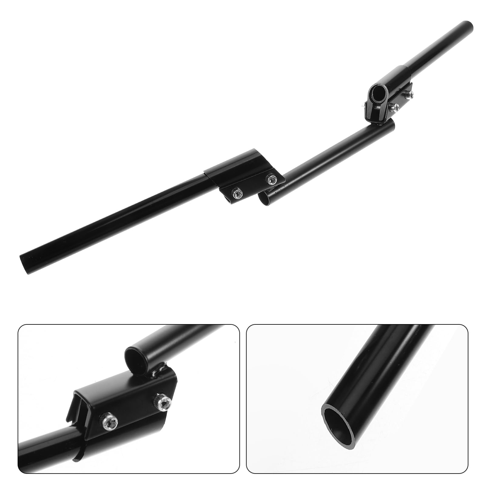 Barre Extension de Guidon pour Renforcement des Leviers de Guidon Barre Équilibre Noire pour Conduite Stable et Confortable