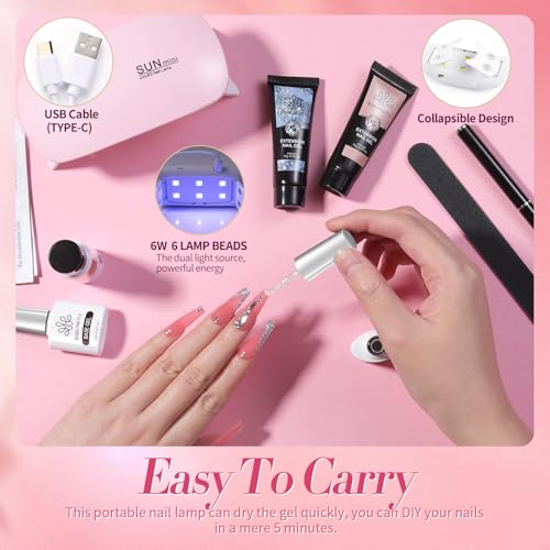 Nageldesign-Set Born Pretty Polygel Starter Set mit UV Lampe