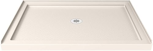 DreamLine SlimLine DLT-1132480-22 - Base de ducha de drenaje central de 32 pulgadas de profundidad x 48 pulgadas de ancho x 2 34 pulgadas de alto,