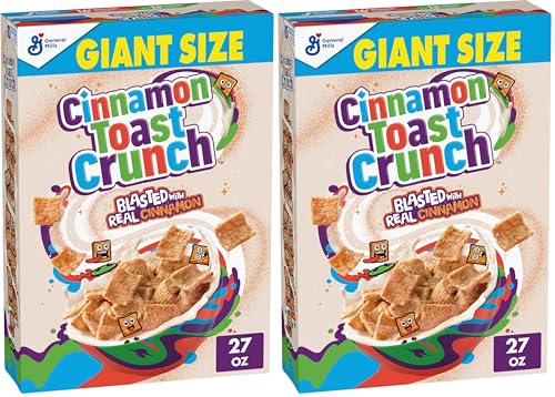 Cinnamon Toast Crunch, 27oz Giant Size, 2 boxes