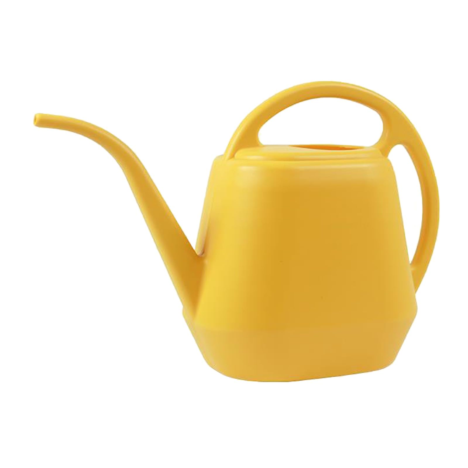 Watering Can Indoor & Outdoor, 4 L Garden Watering Cans, Large Plastic Long-Spout Can for House Plants & Hanging Baskets - Precise Watering, Home Essential (yellow)
